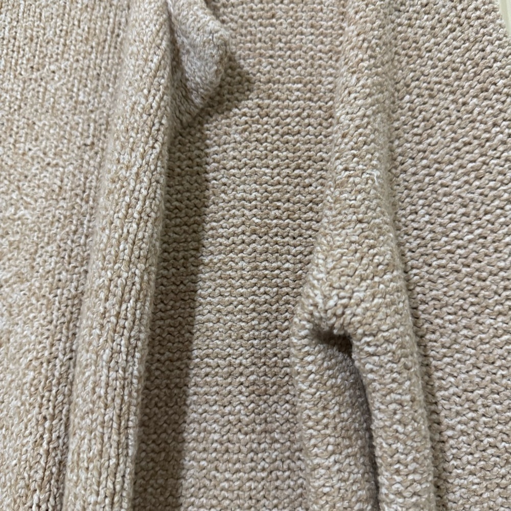 Ann Taylor Factory Beige Knit Open Cardigan Size M - Picture 6 of 9